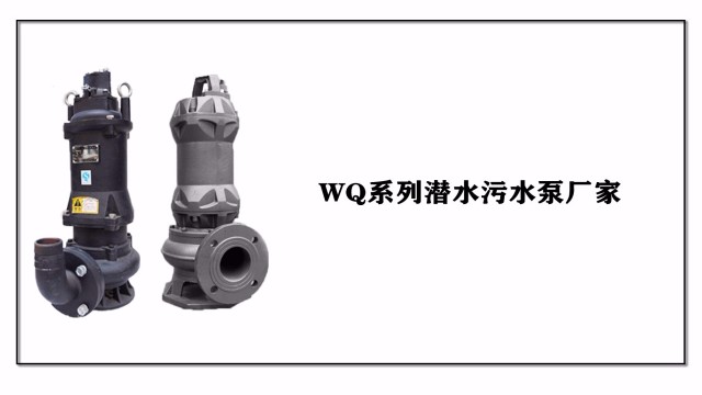 WQ系列潛水污水泵廠家